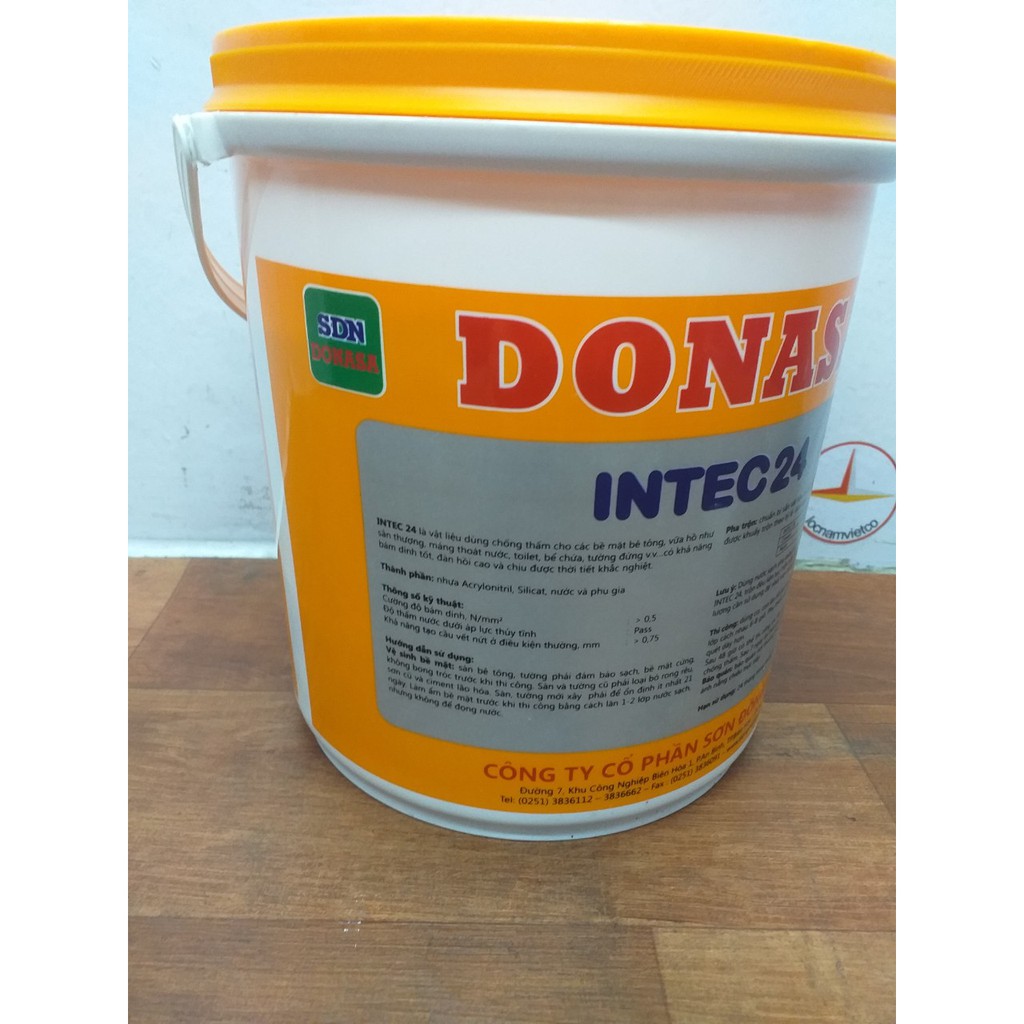 Vật liệu chống thấm sàn và tường Donasa Intec 24 _ Thùng 4kg