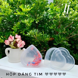10 Hộp dáng tim làm bánh flan/ rau câu/ yaourt. Khuôn làm bánh flan tim