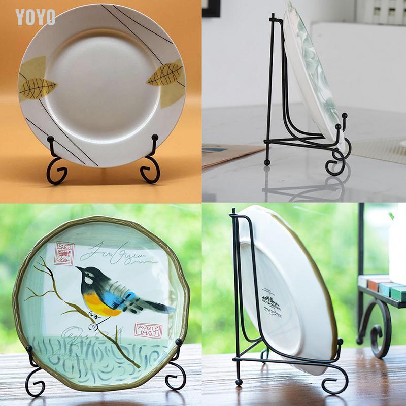 Giá Đỡ Trưng Bày Bát Đĩa Bằng Sắt Kiểu Dáng Cổ Điển
