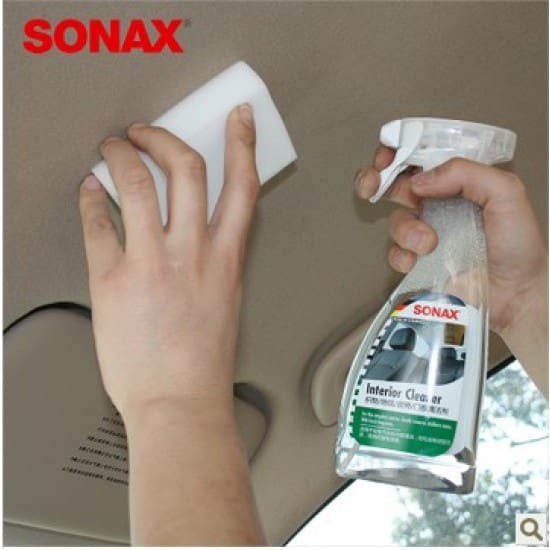 Bộ Dung dịch vệ sinh nội thất xe Sonax 321200 (500ml) và Kem dưỡng ghế da Sonax 291141 (250ml)- tặng khăn