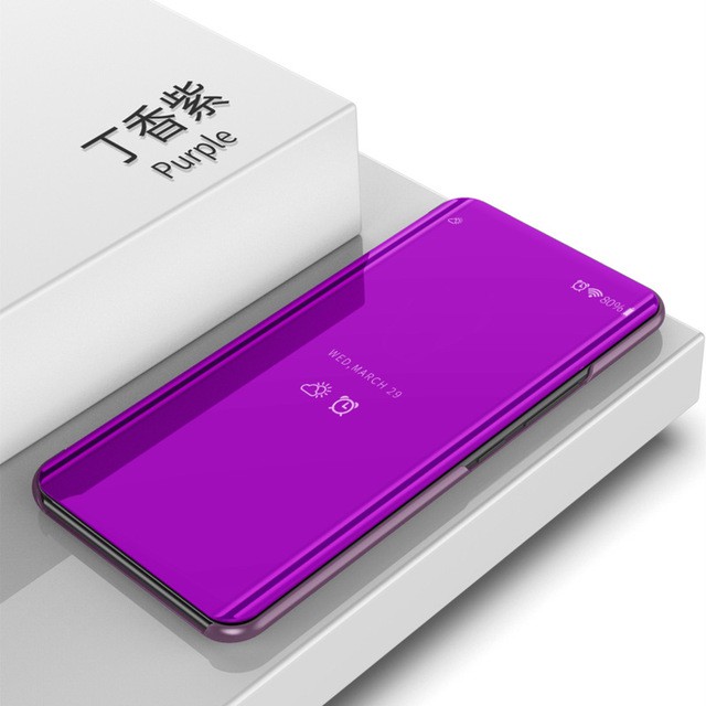 Ốp điện thoại nắp lật tráng gương dành cho Samsung Galaxy S20 S10 S9 S8 FE Ultra Plus