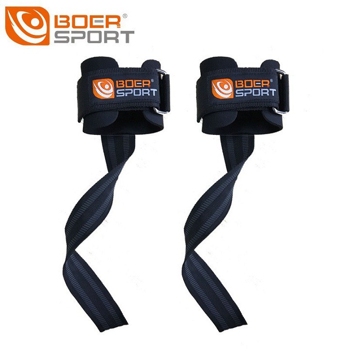 Dây kéo lưng cao cấp kết hợp với cuốn cổ tay tập Gym Boer