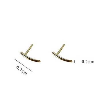 Bông tai móc Bạc ý 925 hoa tai đơn giản nữ thanh