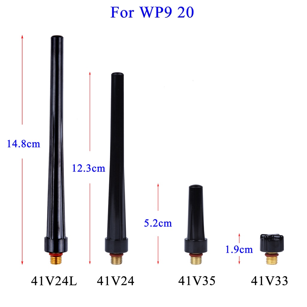 Bộ Mỏ Hàn 41V33 41V35 41V24 41V24L 57Y04 57Y03 57Y02 TIG Dài / Trung Bình / Ngắn Lưng Cho WP9 / 17 / 20 / 18 / 25 / 26