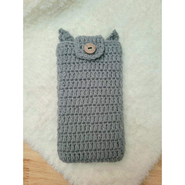 TÚI ĐỰNG ĐIỆN THOẠI HÌNH TOTORO BẰNG LEN HANDMADE