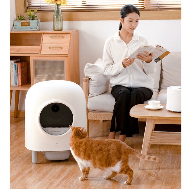 Máy vệ sinh cho Mèo tự động Petree Version 2 / Petree Wifi 2022/ Máy dọn phân mèo tự động Petree