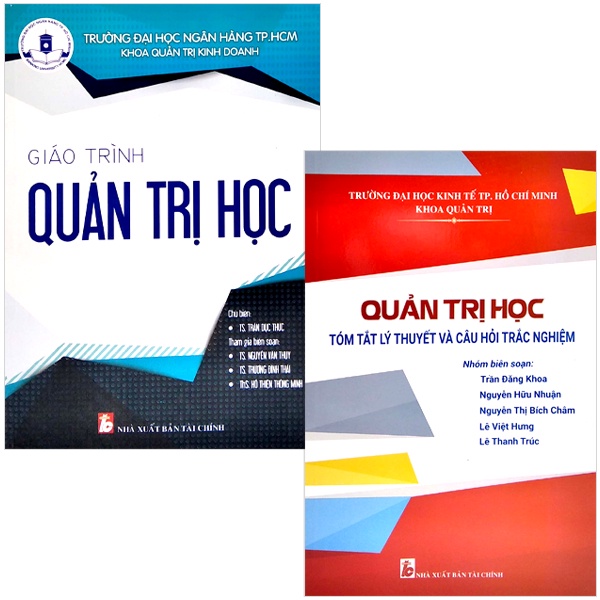 Combo Sách Giáo Trình Quản Trị Học + Quản Trị Học - Tóm Tắt Lý Thuyết Và Câu Hỏi Trắc Nghiệm (Bộ 2 Cuốn)