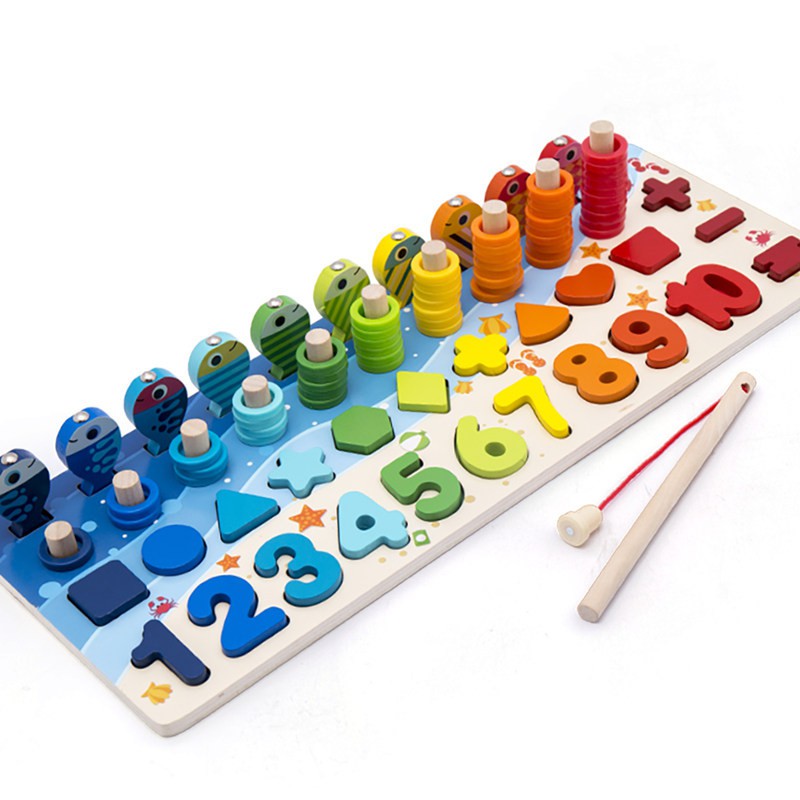Bộ bảng số thông minh bảng học chữ cái số trò chơi câu cá đồ chơi phát triển trí tuệ dochoigo.vn