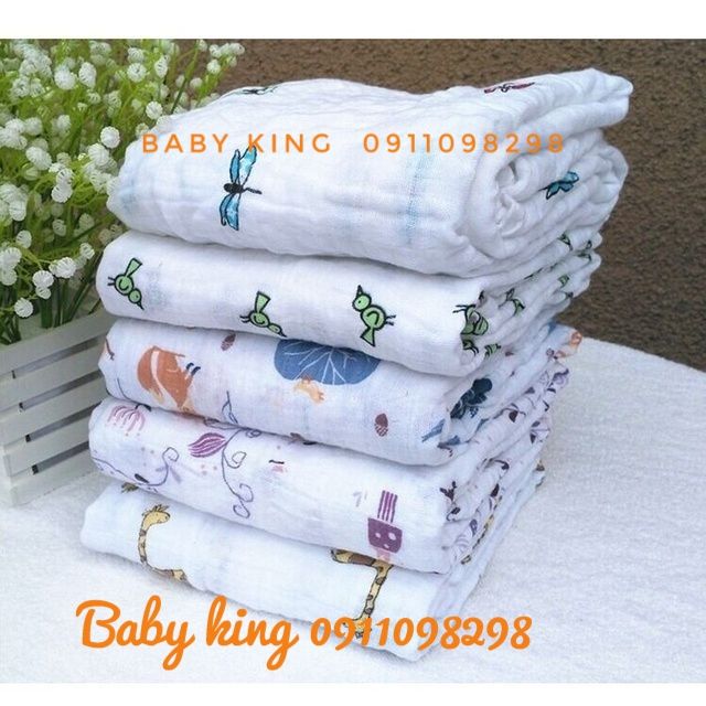 Khăn xô Kiluta/Aden and Anais 1m20 x1m20- 100% cotton Hàng phân phối độc quyền