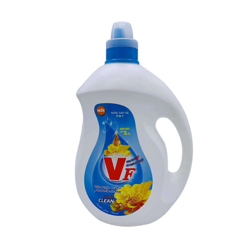 NƯỚC GIẶT XẢ VF 2 IN 1 can 3,8kg Đậm đặc gấp 3 lần