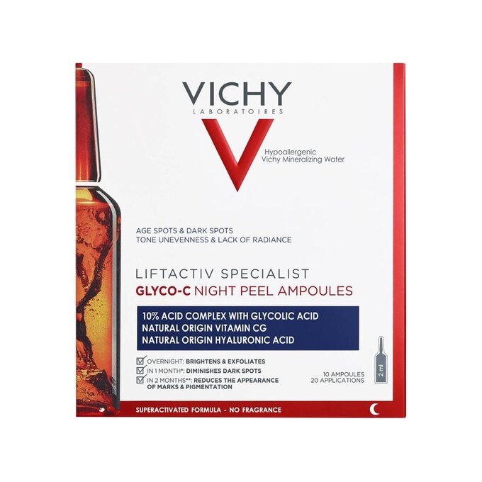 Vichy Giảm Thâm Nám, Sáng Da Ban Đêm Liftactiv Specialist Ampoule Glyco-C 2mlx10