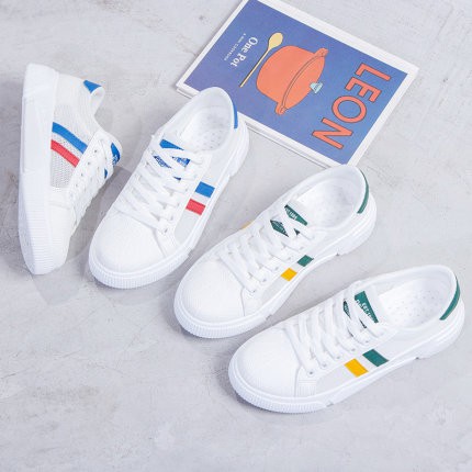 [FREESHIP] Giầy thể thao nữ Sneakers, Giày vải trắngg (122) | BigBuy360 - bigbuy360.vn