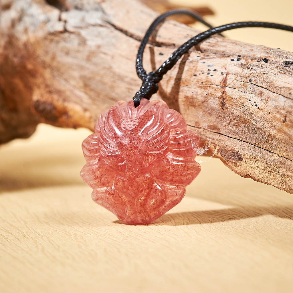 Mặt Đá Hồ Ly Thach Anh Cherry Blossom Thiên Nhiên