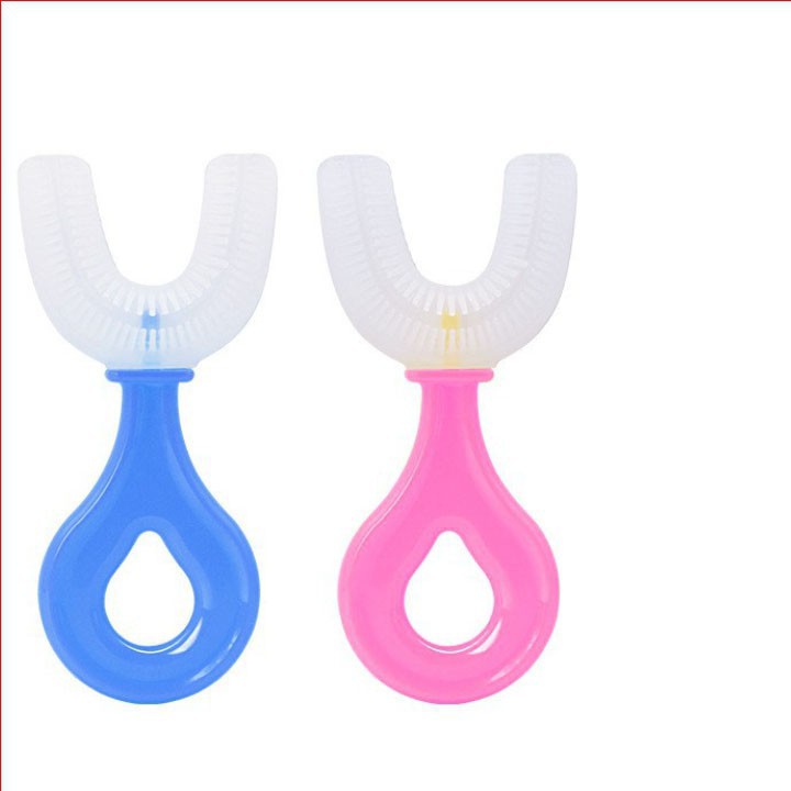 Bàn Chải Đánh Răng Chữ U Thông Minh Chất Liệu Silicon Cho Bé Từ 2 - 6 Tuổi