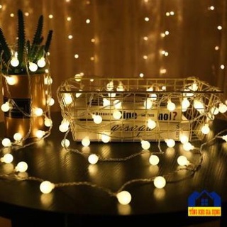 Đèn LED trang trí bóng tròn màu vàng ấm không nhấp nháy
