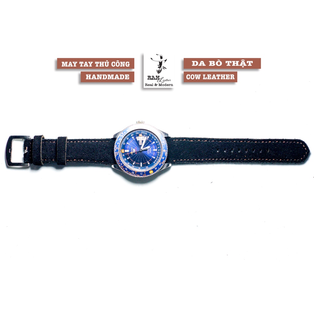 Bộ sưu tập Dây đồng hồ RAM Leather vintage TIMEX da bò thật - Chính hãng RAM Leather