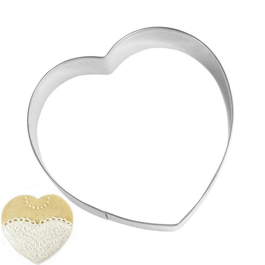 Khuôn Cắt Bánh Quy Hình Trái Tim Bằng Thép Không Gỉ
