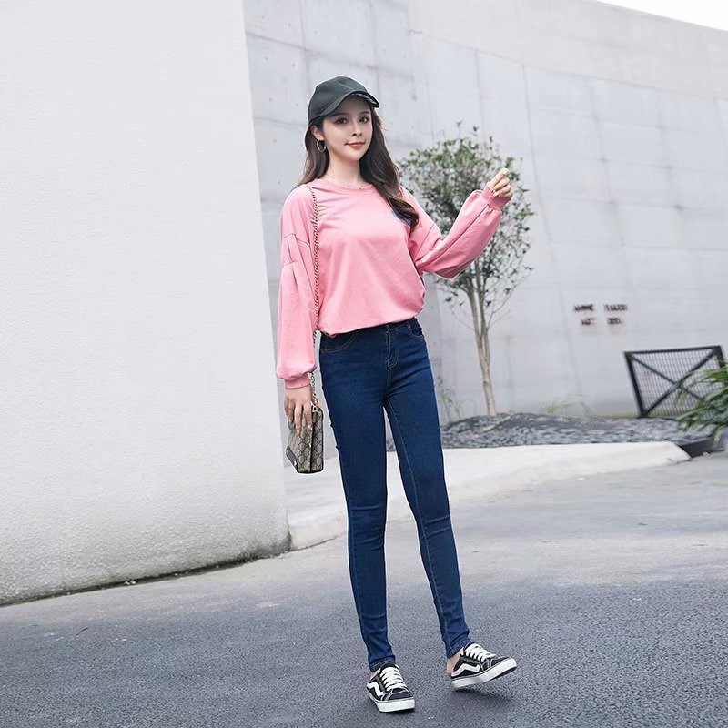 Daduhey Quần Jean Skinny Lưng Cao Ôm Dáng Thời Trang 2020 Cho Nữ