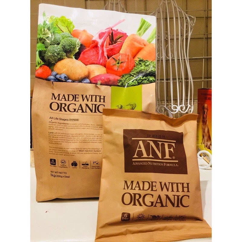 Hạt ANF 6FREE thức ăn hữu cơ cho chó 2kg
