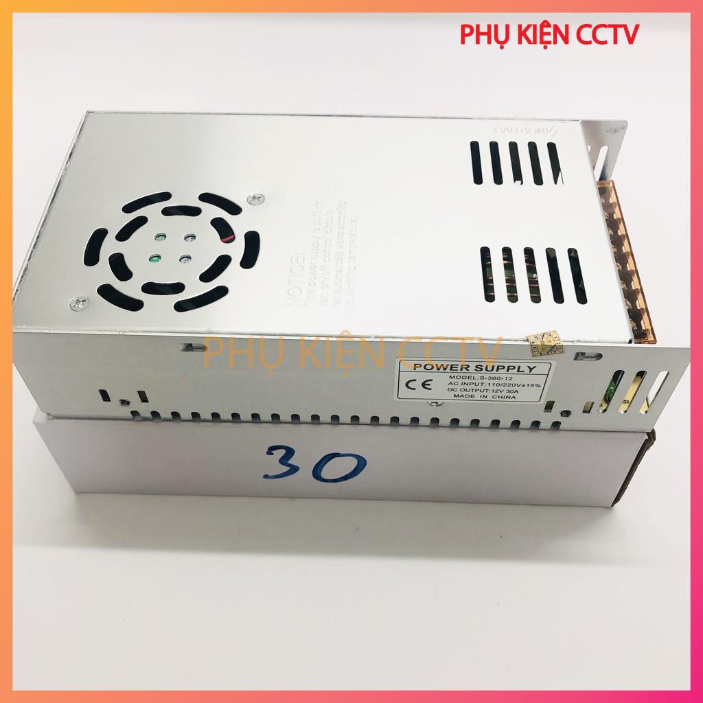 Nguồn tổ ong 12v 30A xịn, có quạt, bảo hành 12 tháng, mới 100% | BigBuy360 - bigbuy360.vn