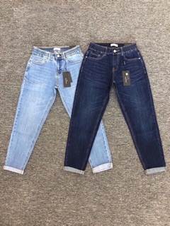 QUẦN BAGGY JEANS LƯNG THUN