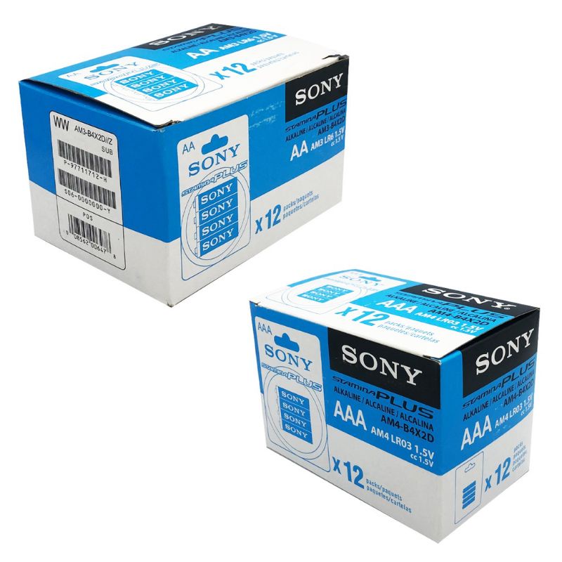 Pin Sony Stamina Plus Extra power AA,AAA LR6, LR03 an toàn với môi trường -Vỉ