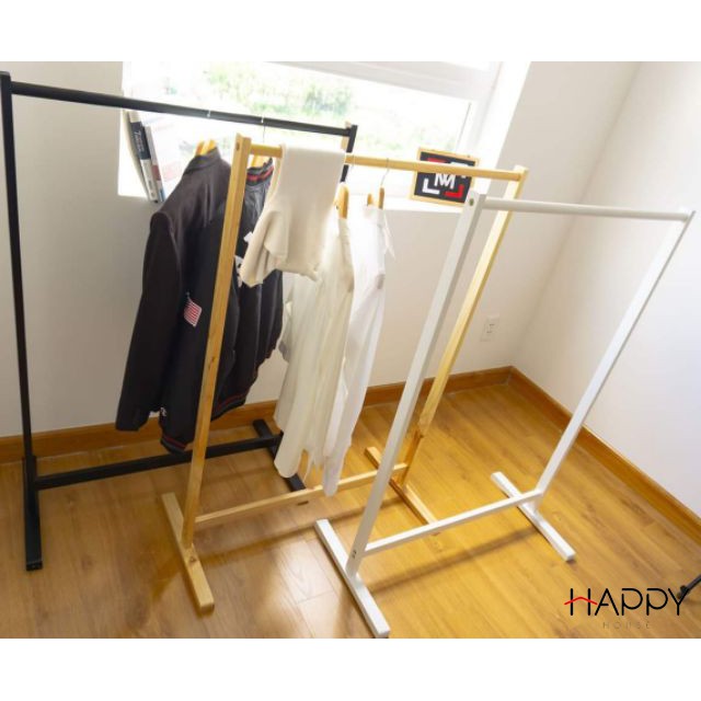 [ KHUYÊN DÙNG] SÀO TREO QUẦN ÁO GỖ THÔNG ĐA NĂNG HÀN QUỐC - SINGLE HANGER (Size 86)-NATURAL | BigBuy360 - bigbuy360.vn