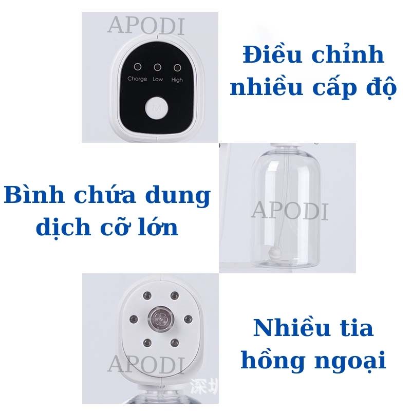 Máy Khử Khuẩn Nano Súng Khử Khuẩn K5 Chuẩn Chất Lượng Châu Âu Diệt Virut Ẩm Mốc Cho Gia Đình Nhà Hàng Ô Tô