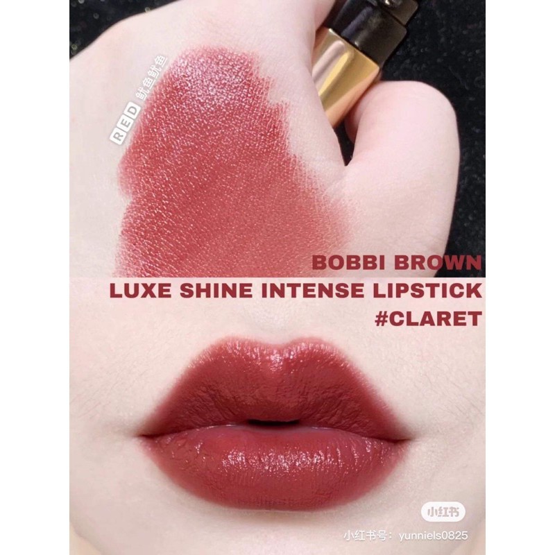 [BOBBI BROWN] Son Bobbi Brown Luxe Shine - Intense Claret - đỏ nâu đất trầm ấm