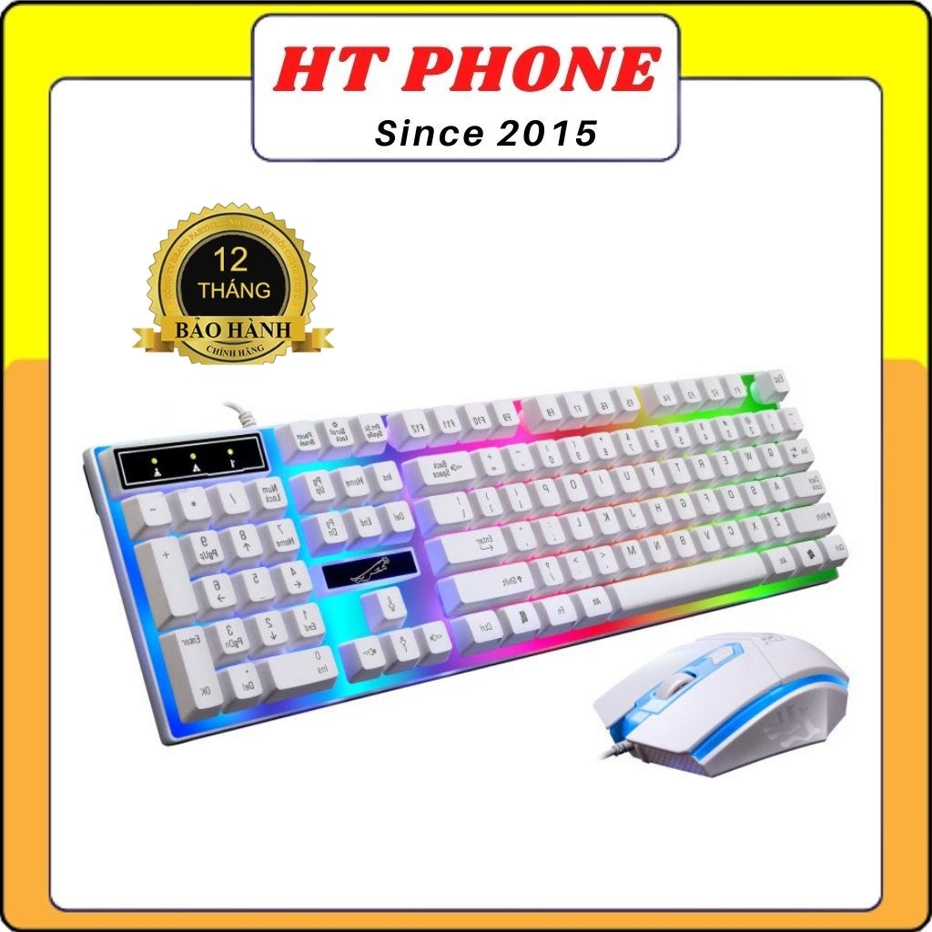 Bàn phím máy tính giả cơ gaming giá rẻ dùng cho máy tính laptop có dây - HT PHONE