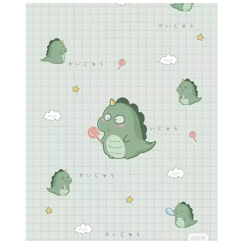Decal giấy dán tường KHỦNG LONG XANH khổ rộng 45cm( giá bán 1 mét dài)