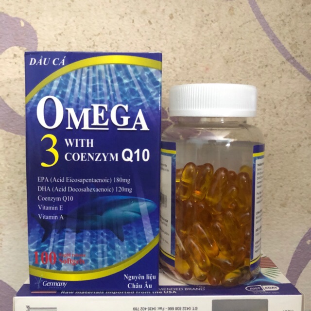 Dầu Cá Alaska Omega 3 Hộp 100 viên - Bổ Não, Tăng Cường Thị Lực, Giảm Nguy Cơ Mắc Bệnh Tim Mạch