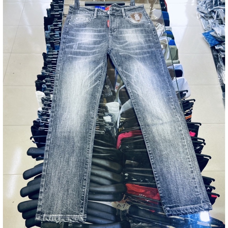 Quần jean nam dáng côn đơn giản dễ mặc, Quần bò thời trang nam phong cách trẻ trung btshop từ 28 đến 32