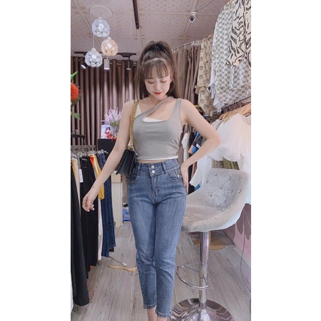 Áo lệch vai ba lỗ hot