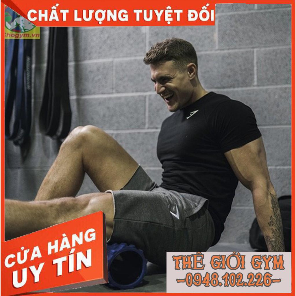(sẵn) Quần Short Gym Shark Tập GYM Cho Nam Logo Thêu Nổi Q-001