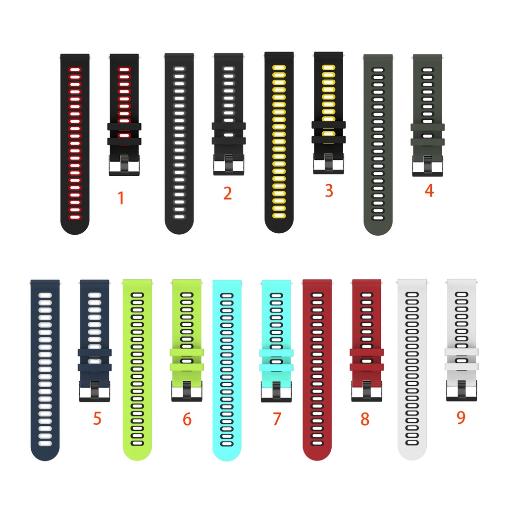 For Huami GTS3 GTS4 Dây đeo silicon 20mm cho đồng hồ thông minh Huami Amazfit GTS 2e GTS2 mini