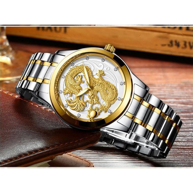 Đồng hồ nam mặt rồng FNGEEN S666 dây kim loại . | BigBuy360 - bigbuy360.vn