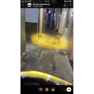đèn led xe máy 4 nhân cos vàng pha trắng