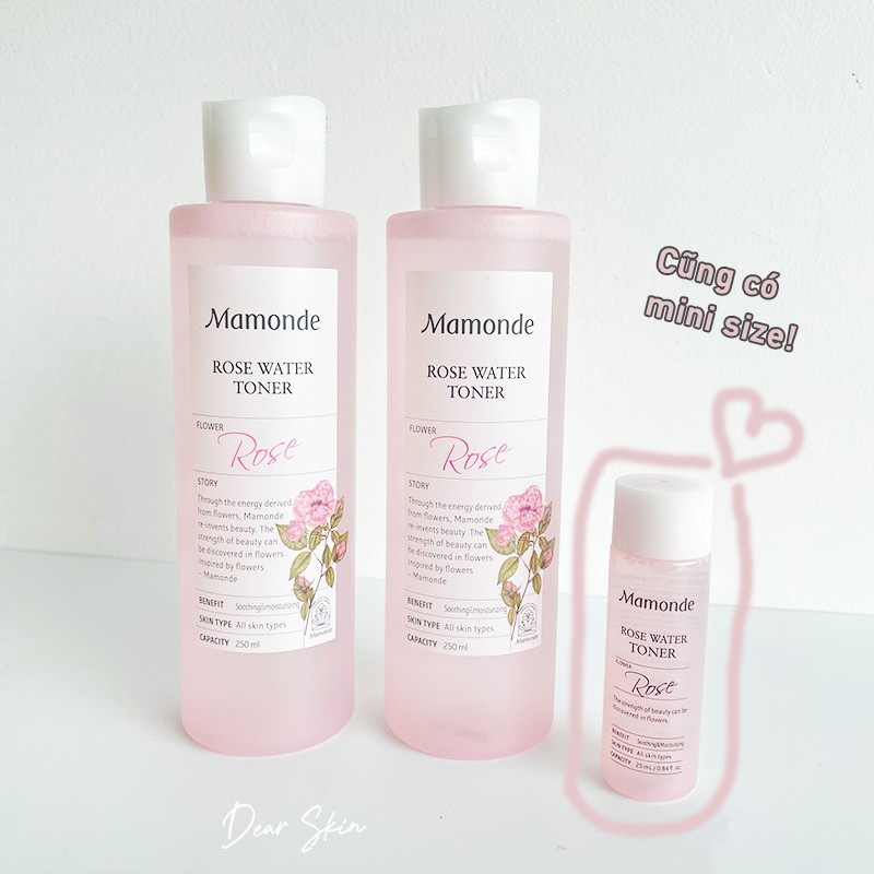 [Chính Hãng] Toner Mamonde Rau Diếp Cá, Hoa Hồng 250ML - Nước hoa hồng Mamonde Rau Diếp Cá, Hoa Hồng  250ML | BigBuy360 - bigbuy360.vn