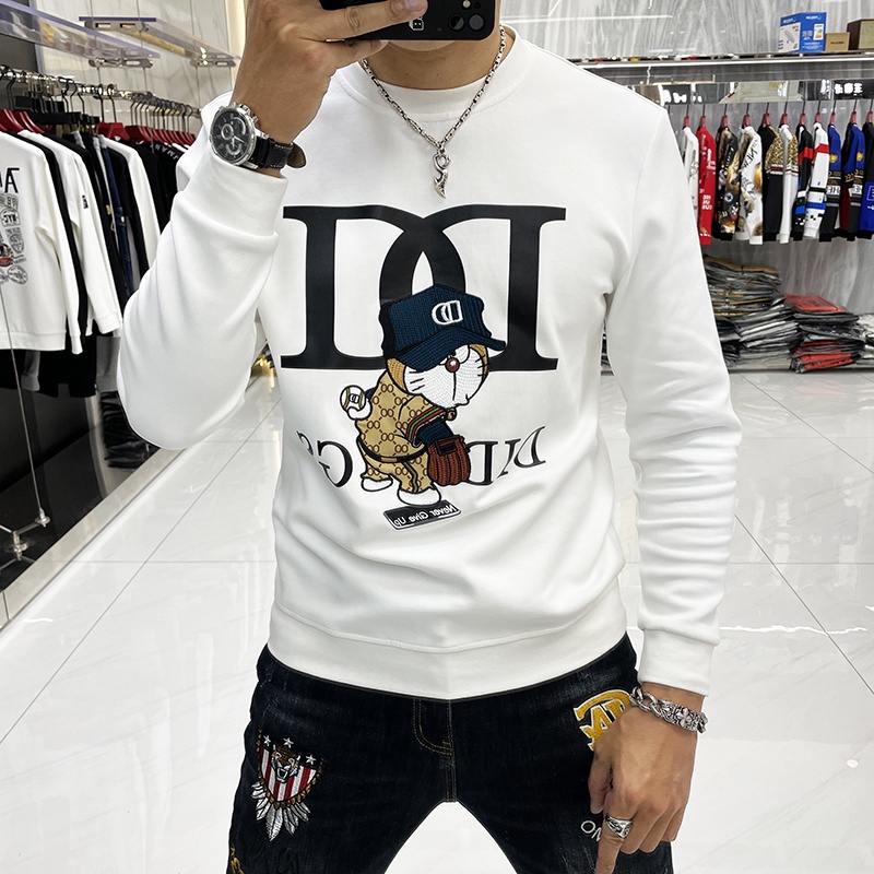 Áo SWEATER nam cổ tròn cao cấp lịch lãm in ngực M43-PHSHOP204 | BigBuy360 - bigbuy360.vn