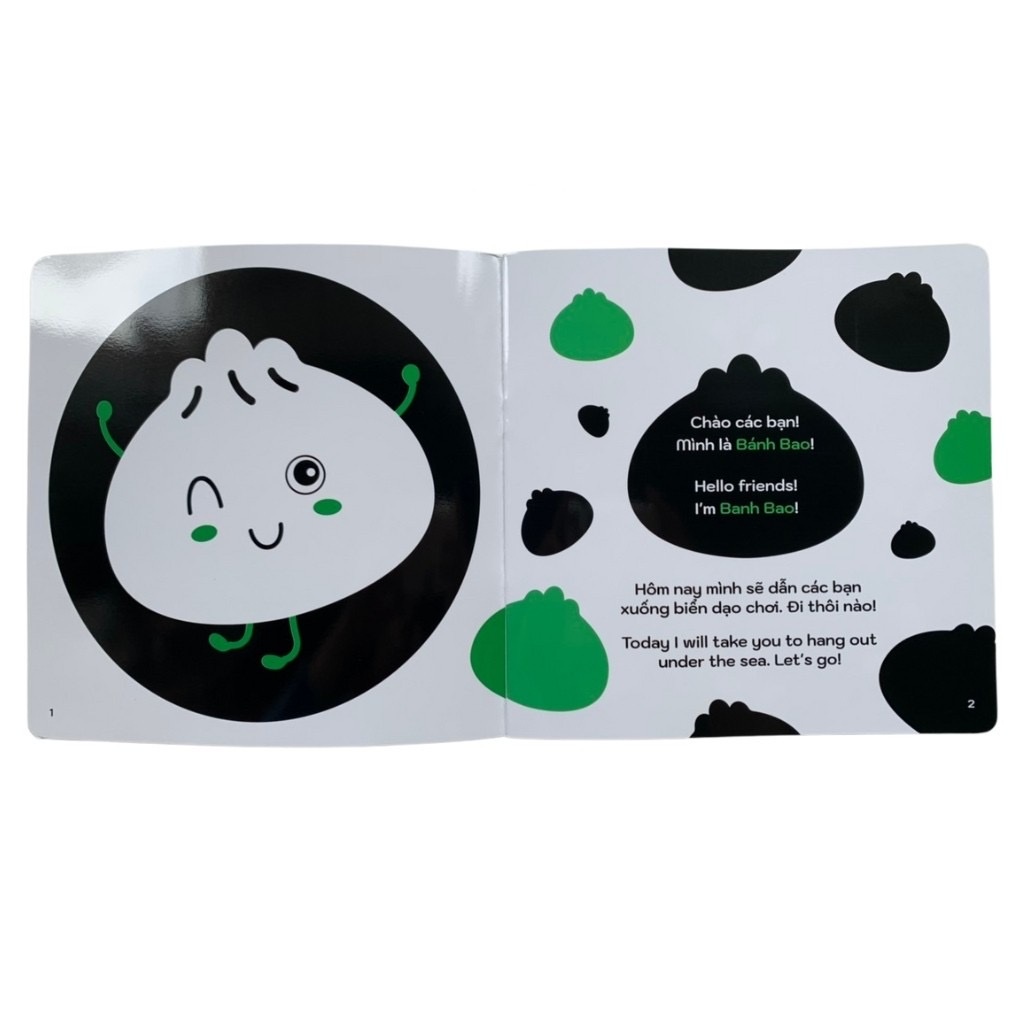 Sách - Bộ 6 cuốn Ehon kích thích thị giác dành cho bé 0-3 tuổi, chất liệu giấy chống thấm nước