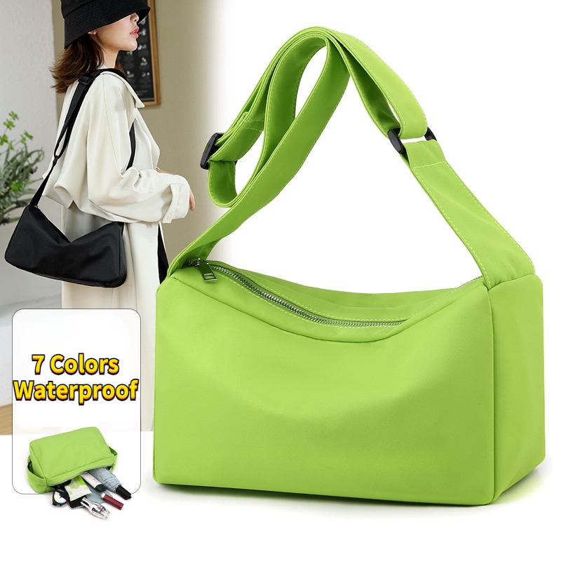 Túi đeo chéo vai bằng vải oxford nylon chống thấm nước sức chứa lớn mẫu mới dành cho nữ 2021