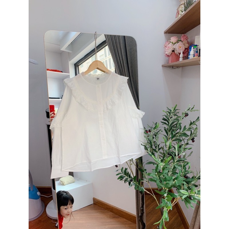 [Tặng Kèm Xả Vải] Áo babydoll tiểu thư bèo phong cách Hàn Quốc | WebRaoVat - webraovat.net.vn