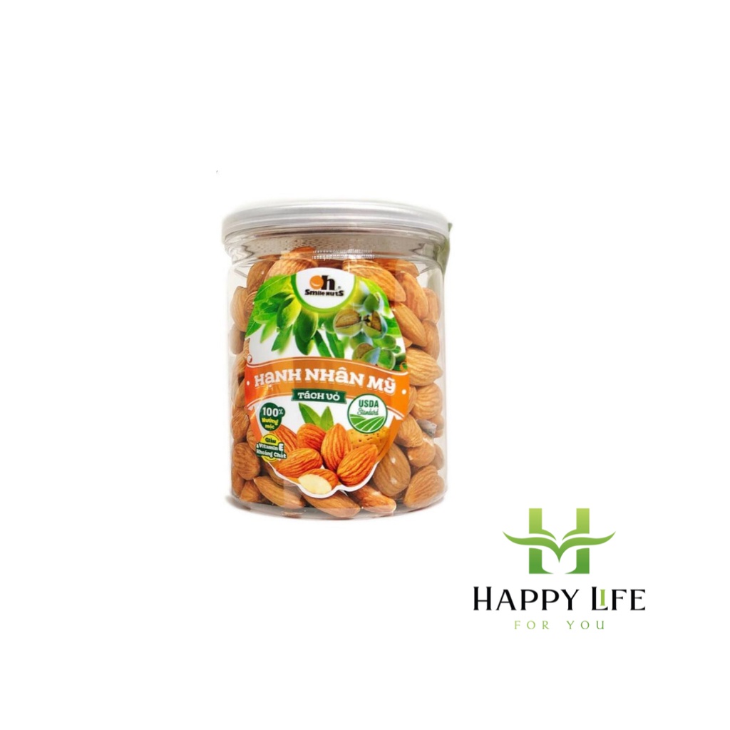 Hạt nhân tách vỏ nướng mộc hộp 500g - Happy Life for You