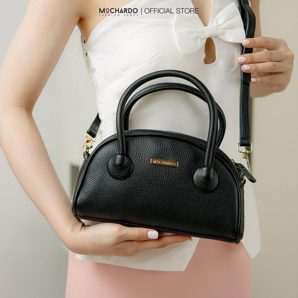 Túi Xách Nữ MOCHARDO BN-5 Đeo Chéo Xách Tay Hình Bán Nguyệt Da Trơn