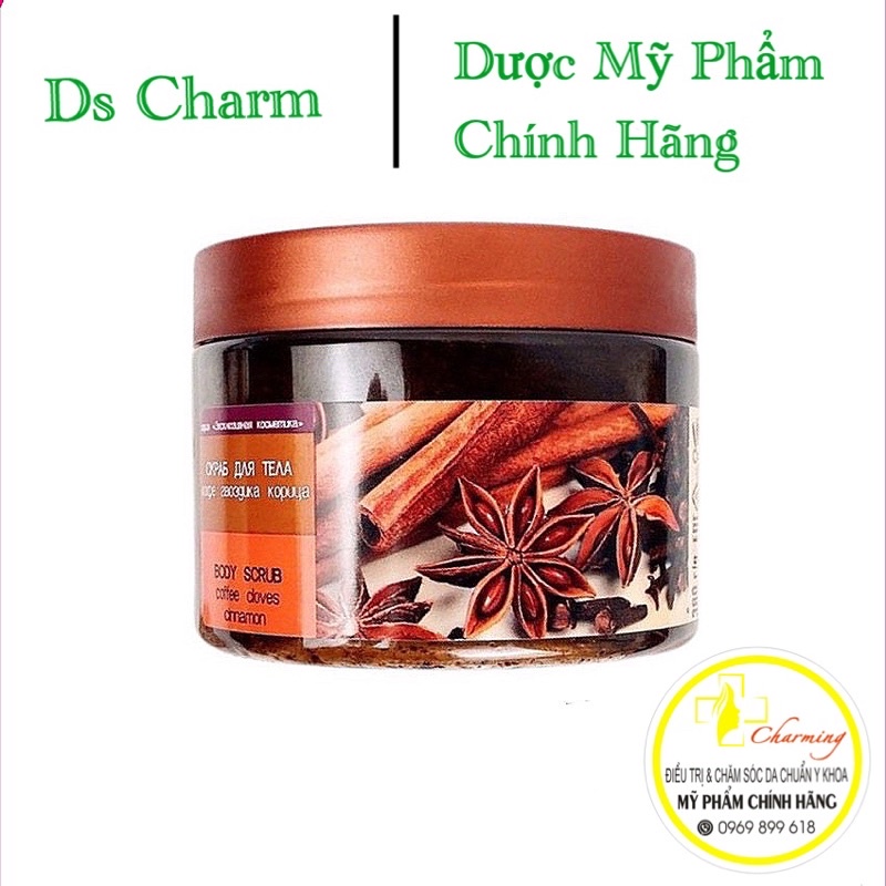 Tẩy da chết body quế hồi Nga 380g