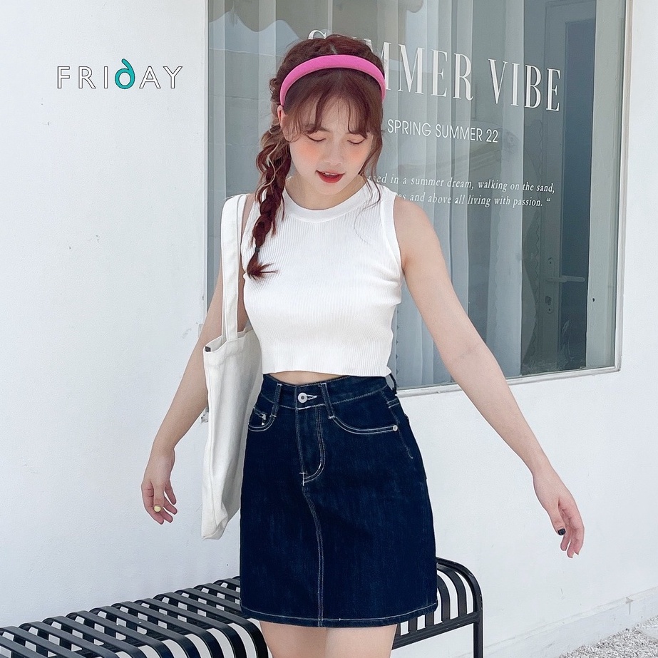 Áo croptop SN Poco trơn 2BD705A Friday