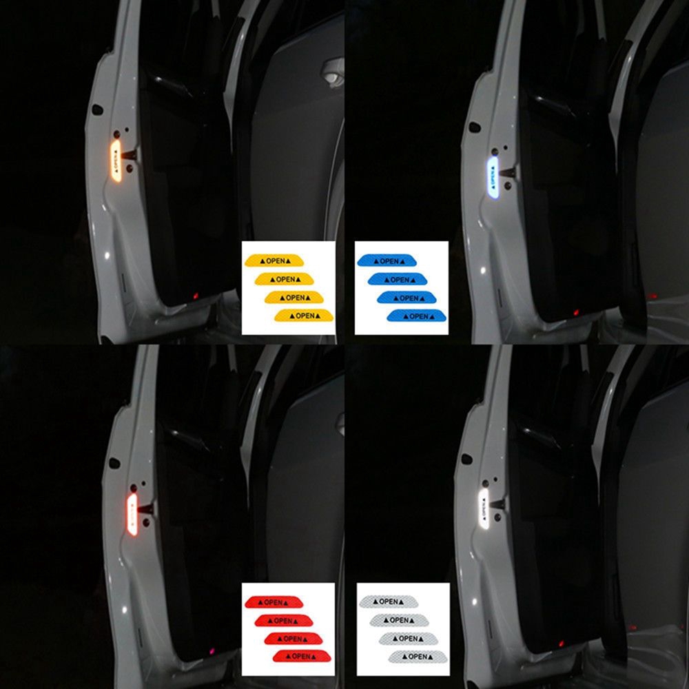 Bộ 4 sticker dán đuôi xe ô tô nhiều màu sắc độc đáo sáng tạo