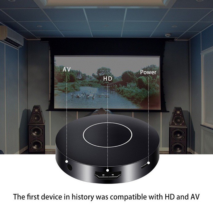 Thiết Bị HDMI Không Dây Kết Nối Điện Thoại Với TV Dongle Q1 Hỗ Trợ Kết Nối AV cao cấp