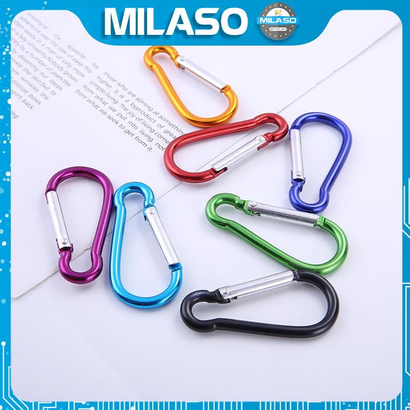 Móc khóa EDC MILASO móc chìa khóa xe, móc balo du lịch, dã ngoại, phượt carabiner nhôm siêu bền HG-001091